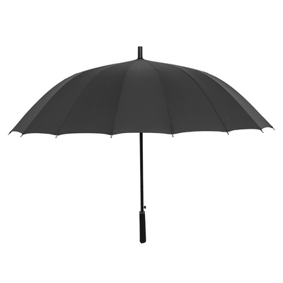 Cadre en fibre de verre 16 Os droit Publicité parapluie de golf pour les affaires Hôtel cadeau
