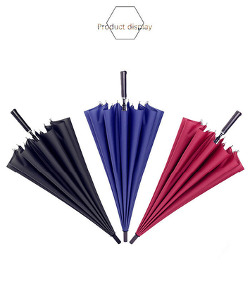 Cadre en fibre de verre 16 Os droit Publicité parapluie de golf pour les affaires Hôtel cadeau