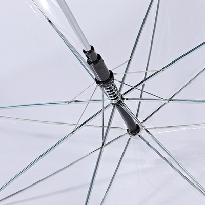 Produit de parapluie en plastique Auto Open Parapluie Personnalisé Direct POE Parapluie clair