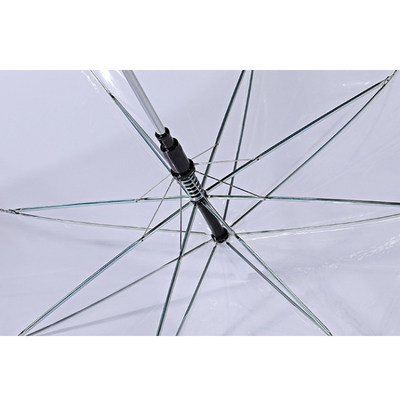 Produit de parapluie en plastique Auto Open Parapluie Personnalisé Direct POE Parapluie clair
