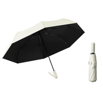 Parapluie triple pliable en tissu de nylon 190T pour support étanche et personnalisation du logo