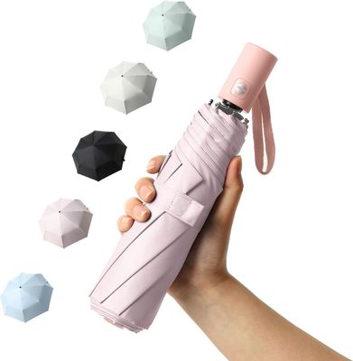 Parapluie rose de 95 cm de diamètre ouvert, cadeau parfait pour les femmes en saison des pluies.