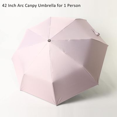 Parapluie rose de 95 cm de diamètre ouvert, cadeau parfait pour les femmes en saison des pluies.