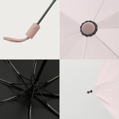 Parapluie rose de 95 cm de diamètre ouvert, cadeau parfait pour les femmes en saison des pluies.