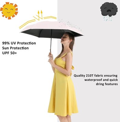 Parapluie rose de 95 cm de diamètre ouvert, cadeau parfait pour les femmes en saison des pluies.