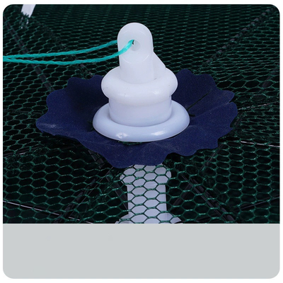 Réseau de parapluie à cage de poisson pliable à cages multiples, de style classique, pour la pêche au parapluie noir