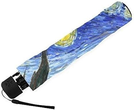 Manuel à 3 plies ouverte Pongee Panel parapluie peinture à l'huile Musée cadeau parapluie manuel fermé