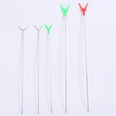 Support de pêche à base de poteaux de coulée de type Y, à tige simple et à support triangulaire simple