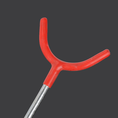 Support de pêche à base de poteaux de coulée de type Y, à tige simple et à support triangulaire simple