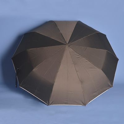 27 pouces 10 k Double parapluie pliable Protège-soleil Vinyle Manuel de l'ombre 3 parapluie pliable