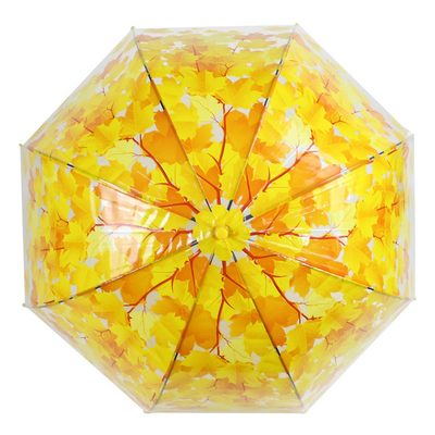 Parapluie à manche longue et droite avec feuille d'érable Apollo