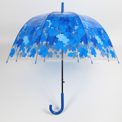 Parapluie à manche longue et droite avec feuille d'érable Apollo