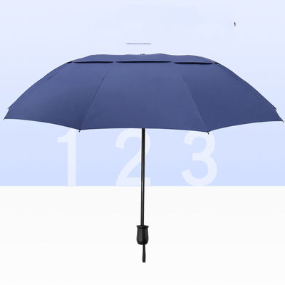 Parapluie Super Taille 105cm Diamètre ouvert 190T Tissu Nylon Logo personnalisé Publicité