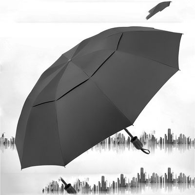 Parapluie Super Taille 105cm Diamètre ouvert 190T Tissu Nylon Logo personnalisé Publicité