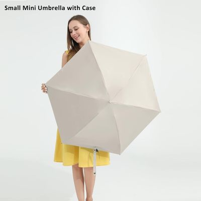 Protection solaire Légère Petit parapluie de poche avec couvercle de protection 90 cm de diamètre ouvert