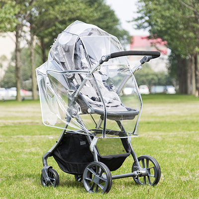 EVA personnaliser le bouclier anti-température transparent PVC couverture de pluie pour poussette pour bébé