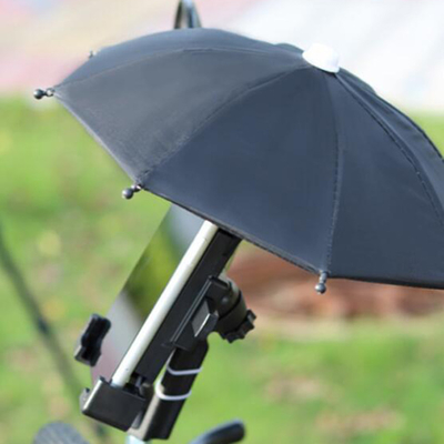 Mini parapluie de contrôle manuel à cadre métallique pour voiture téléphone portable écran solaire et étanche