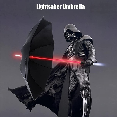 Lumières scandinaves Katana parapluie LED Lumières Samurai Design épée 190T Tissu en nylon
