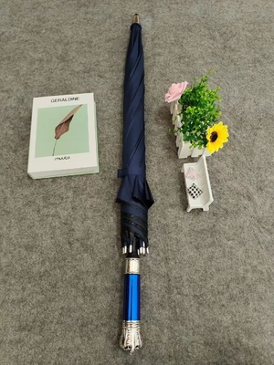 Parapluie en or et noir avec impression personnalisée