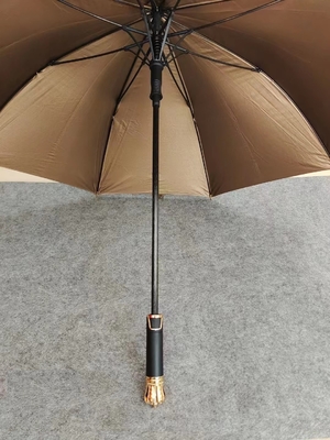 Parapluie en or et noir avec impression personnalisée