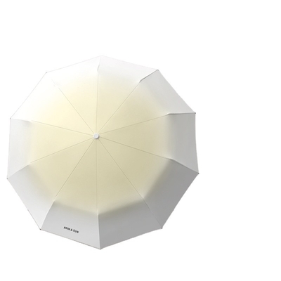 Parapluie automatique à 10 os en tissu de nylon de 210T, parfait pour le écran solaire et la résistance aux UV