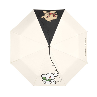 Ligne de dessin animé parapluie automatique parfait pour les femmes voyageurs et les activités de plein air