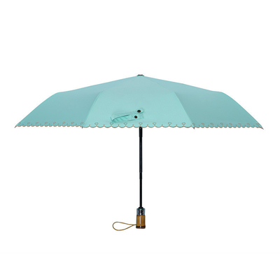 Commercial Publicité cadeau parapluie pour adultes huit os automatique vinyle design pliable