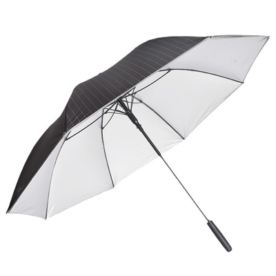 Parapluie en argent de titane LED Business Golf parapluie automatique 27&quot;*8k cadre en fibre de verre