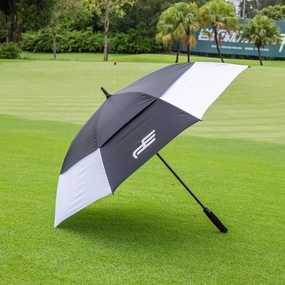 Super léger double couche automatique de protection contre le vent parapluie de golf 30 pouces et poignée EVA