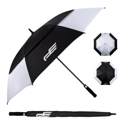 Super léger double couche automatique de protection contre le vent parapluie de golf 30 pouces et poignée EVA