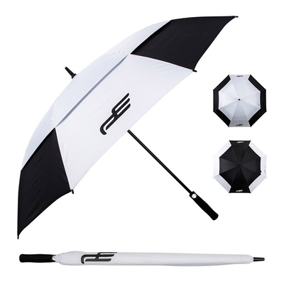 Super léger double couche automatique de protection contre le vent parapluie de golf 30 pouces et poignée EVA
