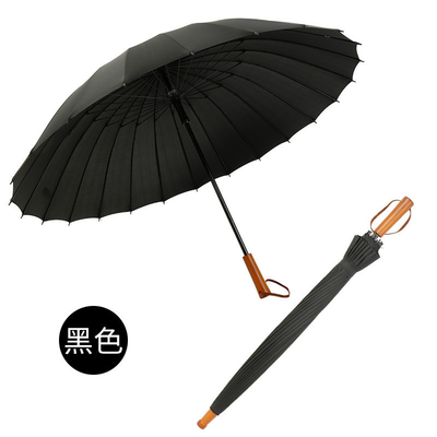 Parapluie commerciale à manche en bois pour publicité personnalisée