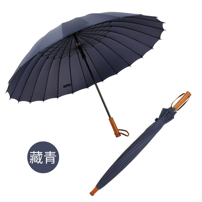 Parapluie commerciale à manche en bois pour publicité personnalisée