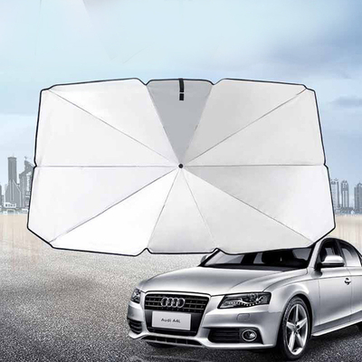 Parapluie de voiture à puits en acier pour pare-brise avant et protection solaire Diamètre ouvert 140 cm