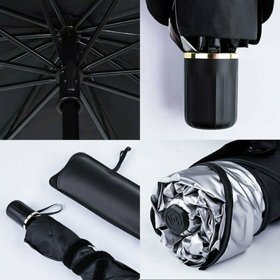 Parapluie de voiture à puits en acier pour pare-brise avant et protection solaire Diamètre ouvert 140 cm