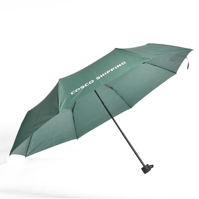 Logo personnalisé parapluie triple pliable polyester parapluie pliable pour les fournitures de voyage