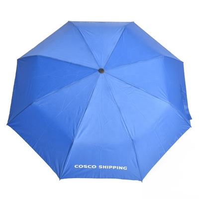 Logo personnalisé parapluie triple pliable polyester parapluie pliable pour les fournitures de voyage