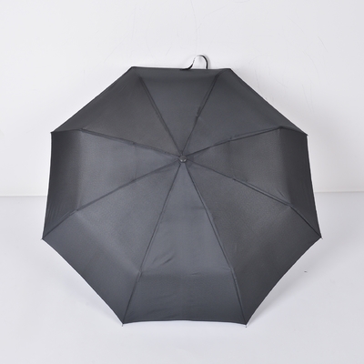 Logo personnalisé parapluie triple pliable polyester parapluie pliable pour les fournitures de voyage