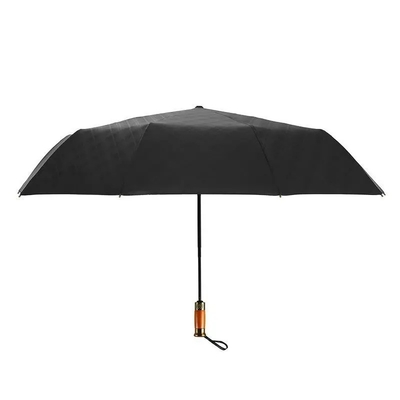 Parapluie pliable automatique en bois massif pour les voyages