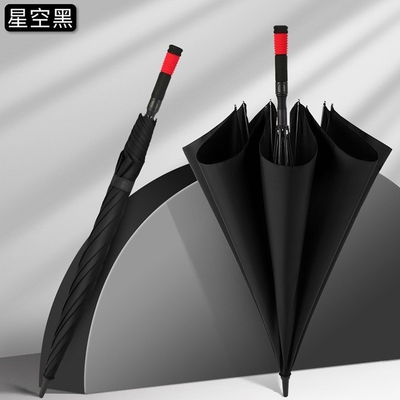 190T Pongee Logo personnalisé Imprimé Automatique Grand parapluie de golf pour les hommes d'affaires