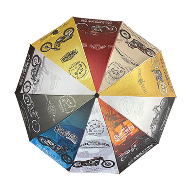 Parapluie en vinyle de style américain avec couleur de transfert de chaleur et logo personnalisé
