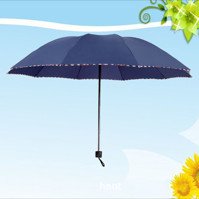 Promotions de style minimaliste parapluie avec couleur personnalisée et logo d'impression numérique