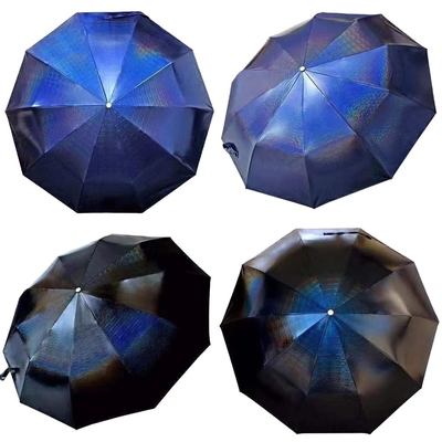 Logo personnalisé Parapluie imprimée à l'épreuve du vent Manche en alliage Magie Parapluie triple