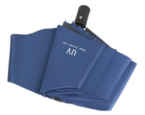 Minimaliste trois fois entièrement automatique UV revêtu parapluie solaire à double usage pour les entreprises