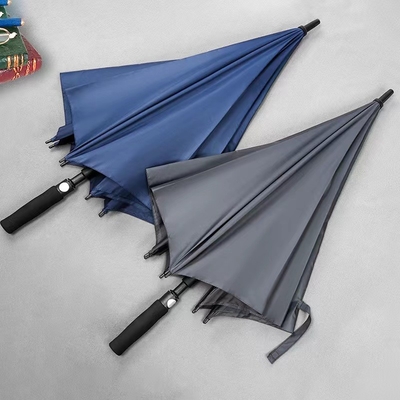 Logo personnalisé imprimé Grand parapluie d'affaires de luxe étanche au vent avec poignée EVA