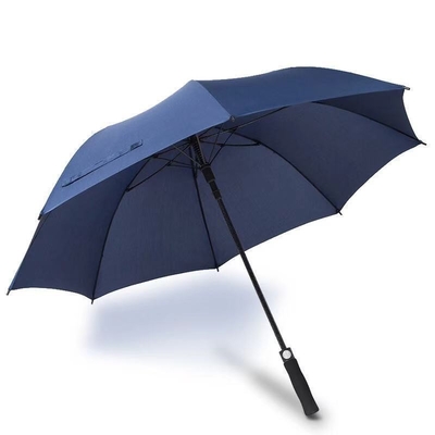 Logo personnalisé imprimé Grand parapluie d'affaires de luxe étanche au vent avec poignée EVA