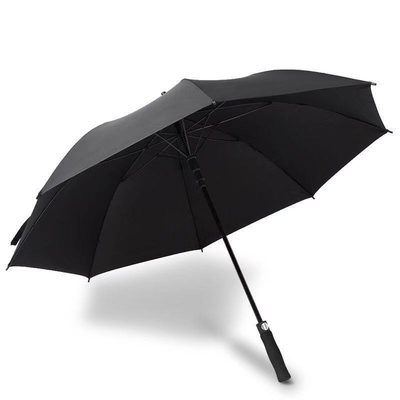 Logo personnalisé imprimé Grand parapluie d'affaires de luxe étanche au vent avec poignée EVA