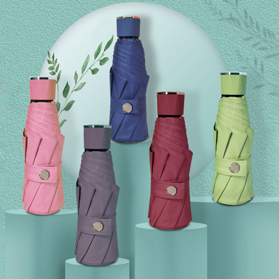 Crème solaire étanche à l'air libre Voyage Cinq petits parapluies pliés Publicité parapluie cadeau
