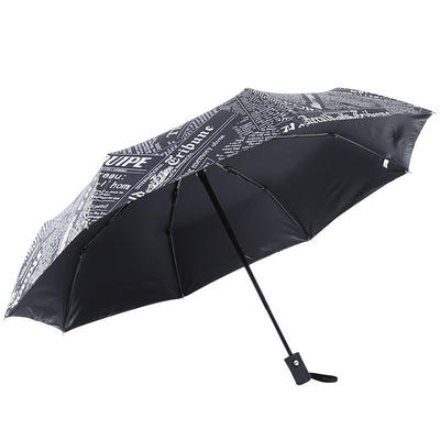 Parapluie pour l'impression de journaux avec logo personnalisé cadre en fibre de verre résistant aux UV