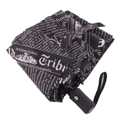 Parapluie pour l'impression de journaux avec logo personnalisé cadre en fibre de verre résistant aux UV